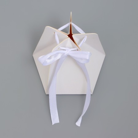 Folding box for sweets, cakes with tape, 6 x 9 cm, white-1