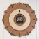 Watch "Pattern", 30 × 30 × 3 cm, birch bark
