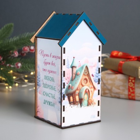 New Year's tea house "with the coming" 20x10.5x10 cm-1