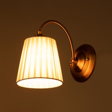 Sconces "Aurelia" 1x60wt base: e27 color: bronze, white 58x58x41cm-2