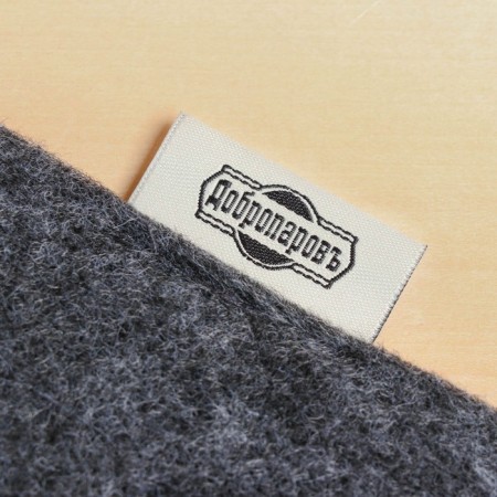 Bath mat "Chess" felt gray - white, 47x38 cm-1
