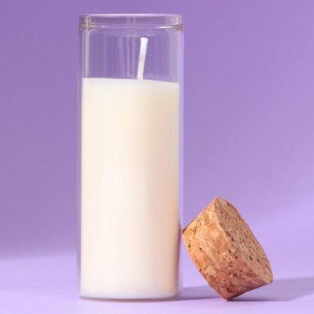 Candle in the flask "Vanilla", height 8 cm-3
