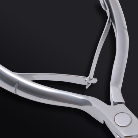 Manicure nippers for the cutter "Premium", double spring, 11.5 cm, blade length - 8 mm, silver color-6