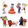 Set for decorating "characters from your favorite cartoons" 7 details, a3