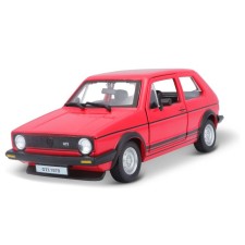 BBURAGO Volkswagen Golf MK1 GTI 1979, Die-Cast, 1:24, Red color