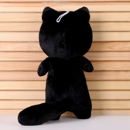 Soft toy "cat", 30 cm, black color-2