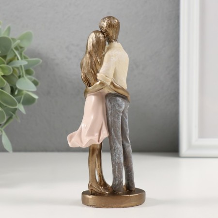 Polystone souvenir "couple in the arms of each other" 6x4x15 cm-2
