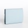 Women's wallet on the button, blue color