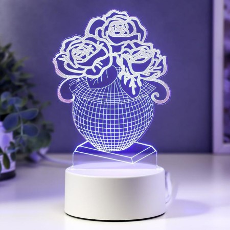 Light "Vase with Flowers" Led RGB from the RISALUX network