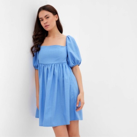 Women's dress with voluminous sleeves Mist Summer Time, Blue, p. 44-7