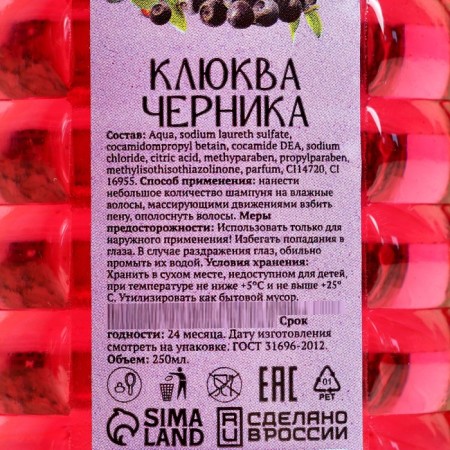 Hair shampoo bath "Cranberry-bickery" 250 ml-1