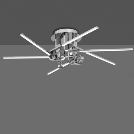 Ceiling chandelier Mantra Cinto, Led, 3360lm, 3000k, 280 mm, color chromium color-1