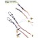 Feeder-gum equipment is a transparent thread 40cm 60g 2pcs.