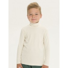 Turtleneck for a boy Pelican, height 110 cm, milk color