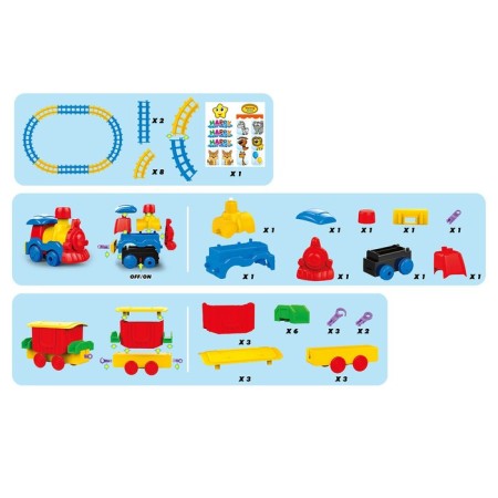 Railway "Funny Steam", sound effects, works from batteries-8