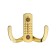 Hook furniture tundra TKD011, two -rod, gold, 4 pcs TMP