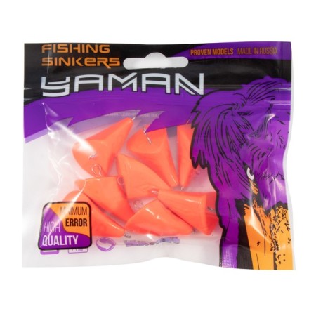 Cargo of a bullet-excentric stained collapsible Yaman 10 pcs., 40 g, orange-4