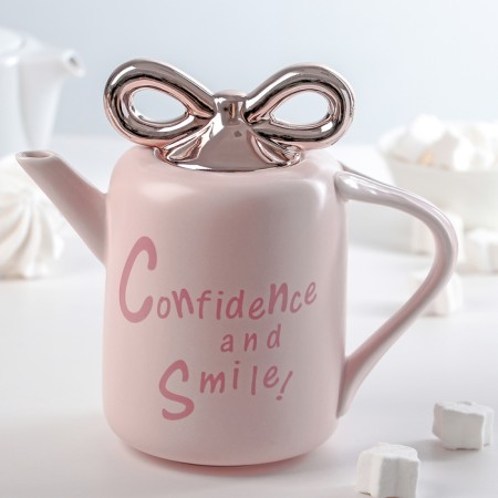 Ceramic tea set on the stand "Bant", 5 items: teapot 900 ml, 4 circles 200 ml-8