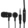 Headphones Exployd EX-HP-1470, vacuum, microphone, wired, 108 dB, 1.2 m, 3.5 mm, black