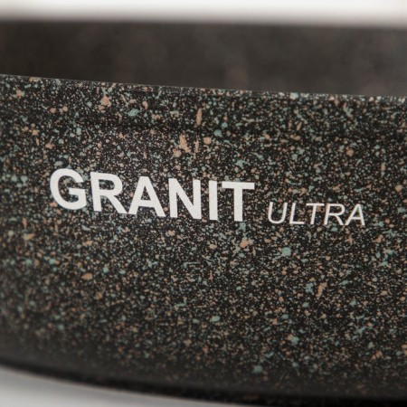 Granit Ultra Original pan, d = 26 cm, plastic handle, anti -stick coating, black color-6