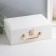Casket to the leatherette for jewelry "Case. Texture" white 24x17.5x9.5 cm