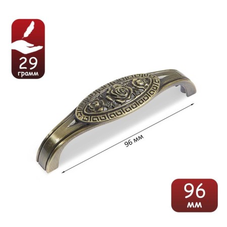 PC173AB handle, 96 mm, bronze color