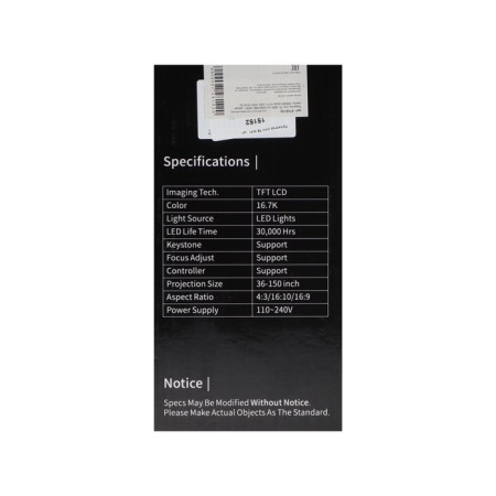 Projector Unic T6, 2600 LM, 1920x1080, 2000: 1, lamp resource: 300,000 hours, Wi Fi, USB, HDMI-10