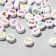 Acrylic bead "numbers and symbols" mix, 7 × 4 mm, set 10 g, color mix