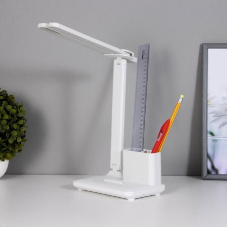 Table lamp touch "sliding" LED 15W AKB USB white 45x30x17 cm Risalux-22