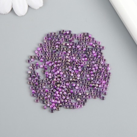 Glass beads 9/0 "cylinders. Violet" two -tone, 450 g does not fade-2