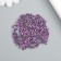Glass beads 9/0 "cylinders. Violet" two -tone, 450 g does not fade