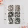 Decor for creativity Glass "Rhinestones. Transparent gray" d = 2-4.8 mm nr 1188 pcs 6x8x1.5 cm