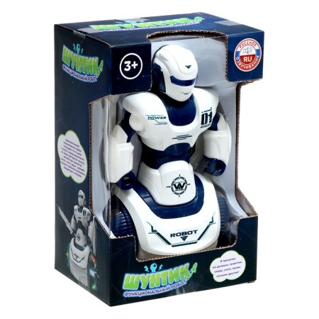 Shuntik robot, Russian voicing, light effects, works from batteries-4