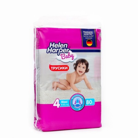 Children's diapers-Truski HELEN HARPER BABY MAXI (9-15 kg) 80 pcs