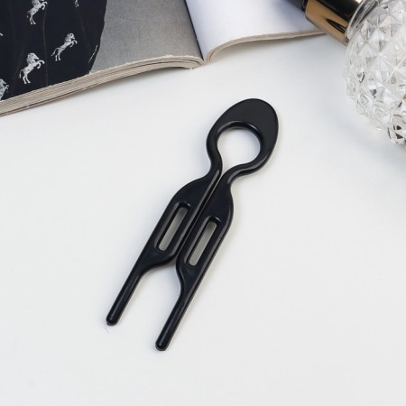 Hair hairpin "Berta" (set 2 pcs) 9x2 cm, black