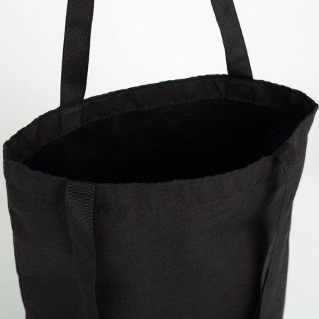 A chopper bag without a zipper, without lining, black color-2