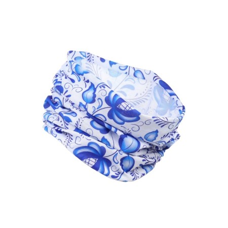 Buff Tourist "Gzhel" to protect against wind and dust, white with blue-1