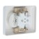The socket "W59" Sche RS16-254-18, 16 A, double, hidden, white color
