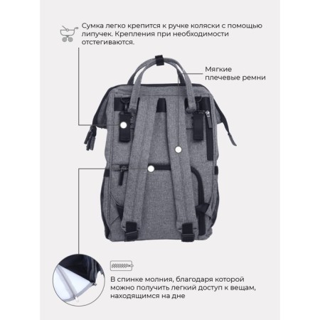 Mom's bag and shopper Rant Shopping Set Koala, color gray-3
