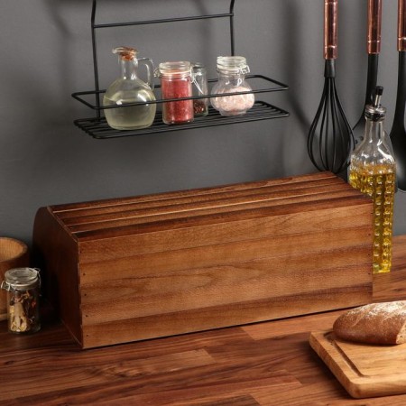 Wooden breadbine "Country", 45 cm, beech array-4