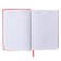 Leduced Diary A5, 160 sheets, Attomex. Orion, solid boumvinyl cover with foam rubber, liesse, block 70 g/m2, red