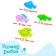 Fishing "Funny fish", 4 fish, 1 fishing rod, net