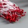 Stamens for artificial flowers "droplets of burgundy" (set 130 pcs) length 6 cm