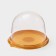 Container plastic disposable pr-S-85D, round, cover, D = 11 cm, golden color
