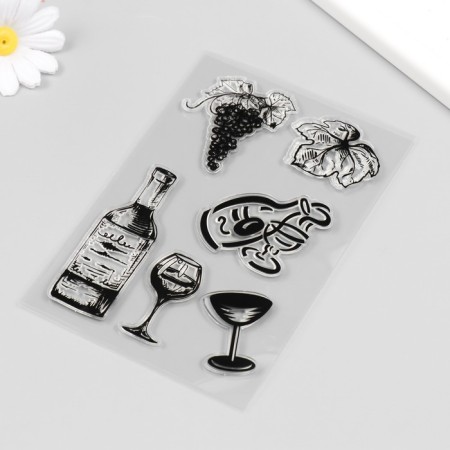 Stamp for creativity Silicon "winemaking" 16x11 cm-1