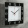 Wall clock, interior "ruby", silent, 31 x 31 cm, black