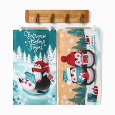 A set of kitchen towels of the “snow mood” shares 35x60cm-2pcs, 100% HL