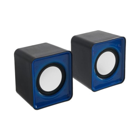 Computer speakers 2.0 Luazon ES-01, Jack 3.5, USB, blue-black