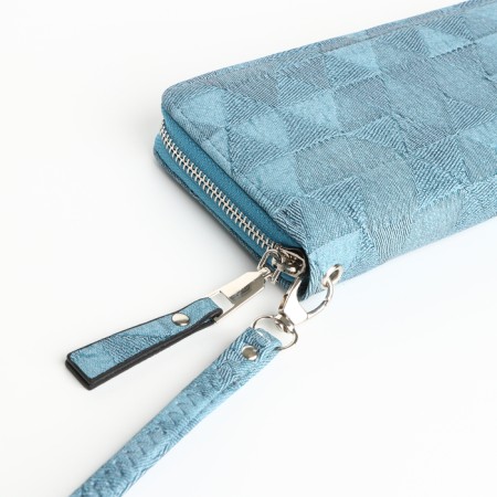 Women's wallet with lightning, blue color-2