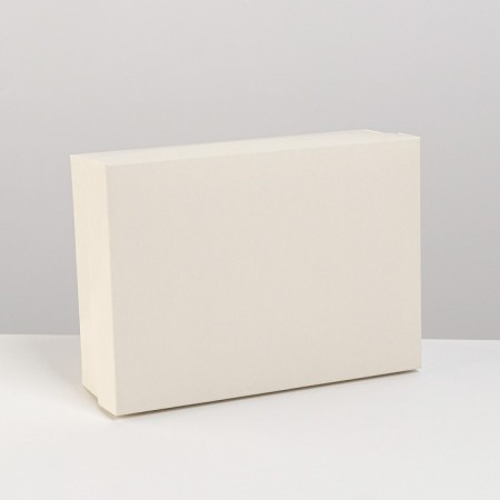 Gift folding box, packaging, "beige", 21 x 15 x 7 cm-3